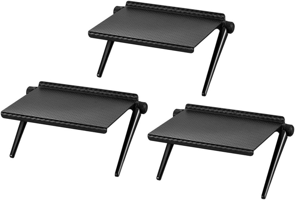 PRETYZOOM Tv Top Rack Shelf Monitor Top Storage Shelf 6.45 X 4.44 X 0.78 in Screen Holder for Router Stand Tv Organizer No-Drill Storage for Media Devices 3 Pack