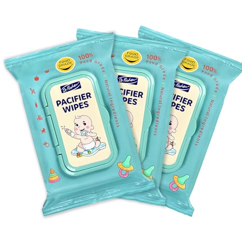 Image of Dr. Fischer Pacifier Wipes, 100% Food Grade, Non-toxic for Bottles, Paci, Toys, Pumps, and More