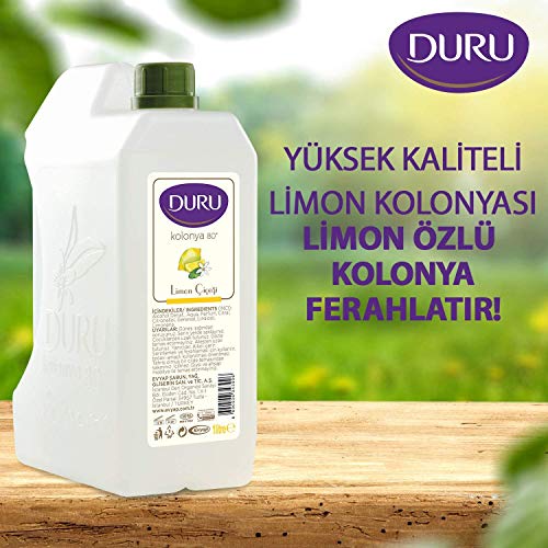 DURU LEMON TRADITIONAL TURKISH COLOGNE AFTERSHAVE 400ML (2 PCS OFFER) - Image 4