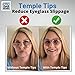 Temple Tips 2 Pair for Comfort and No-Slip - not for wire frames or small temple - fits medium / large frames