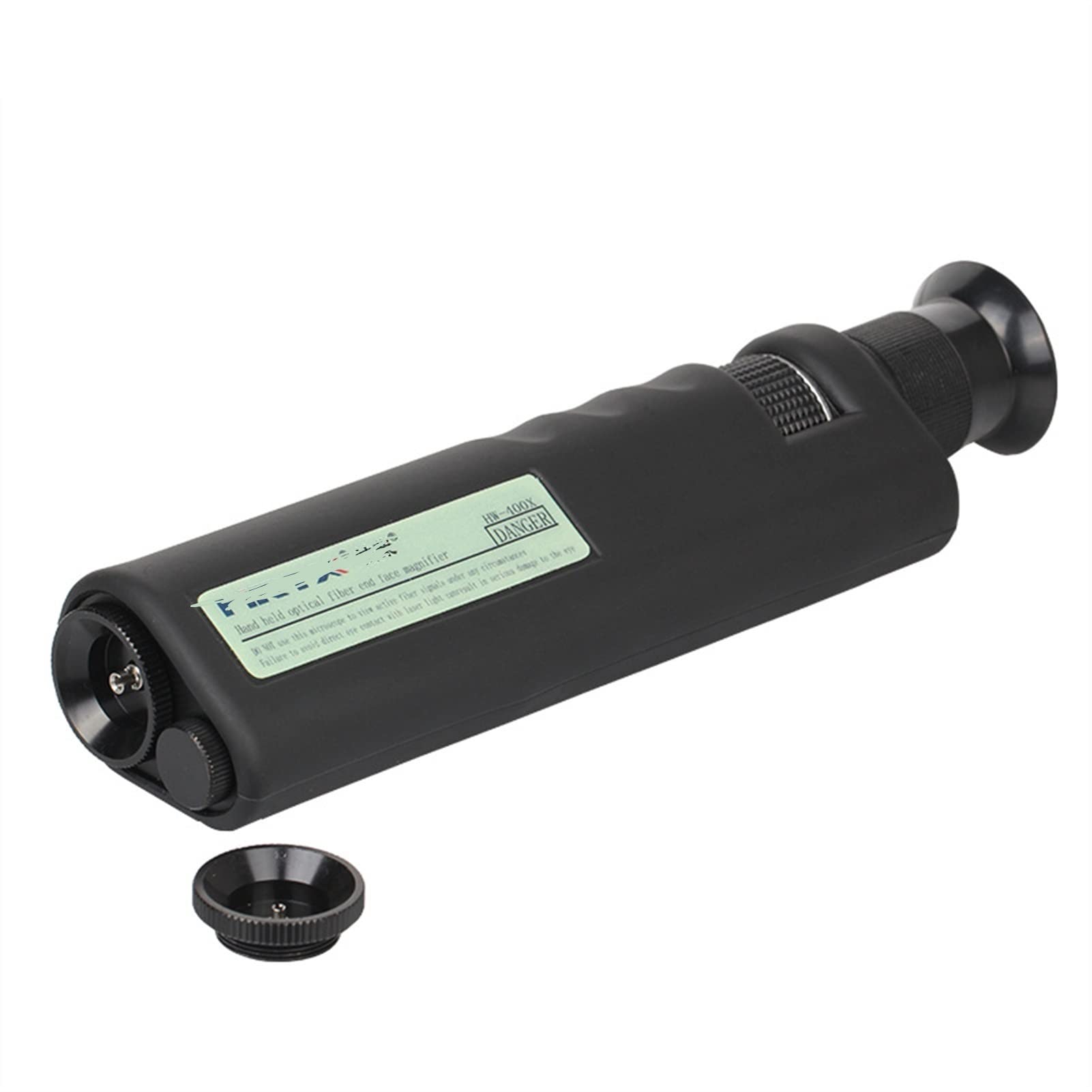 Medidor de potencia óptica 400 veces Detector de la cara de cerámica de fibra óptica de mano, lupa de mano, microscopio alta precisión, mano de mano
