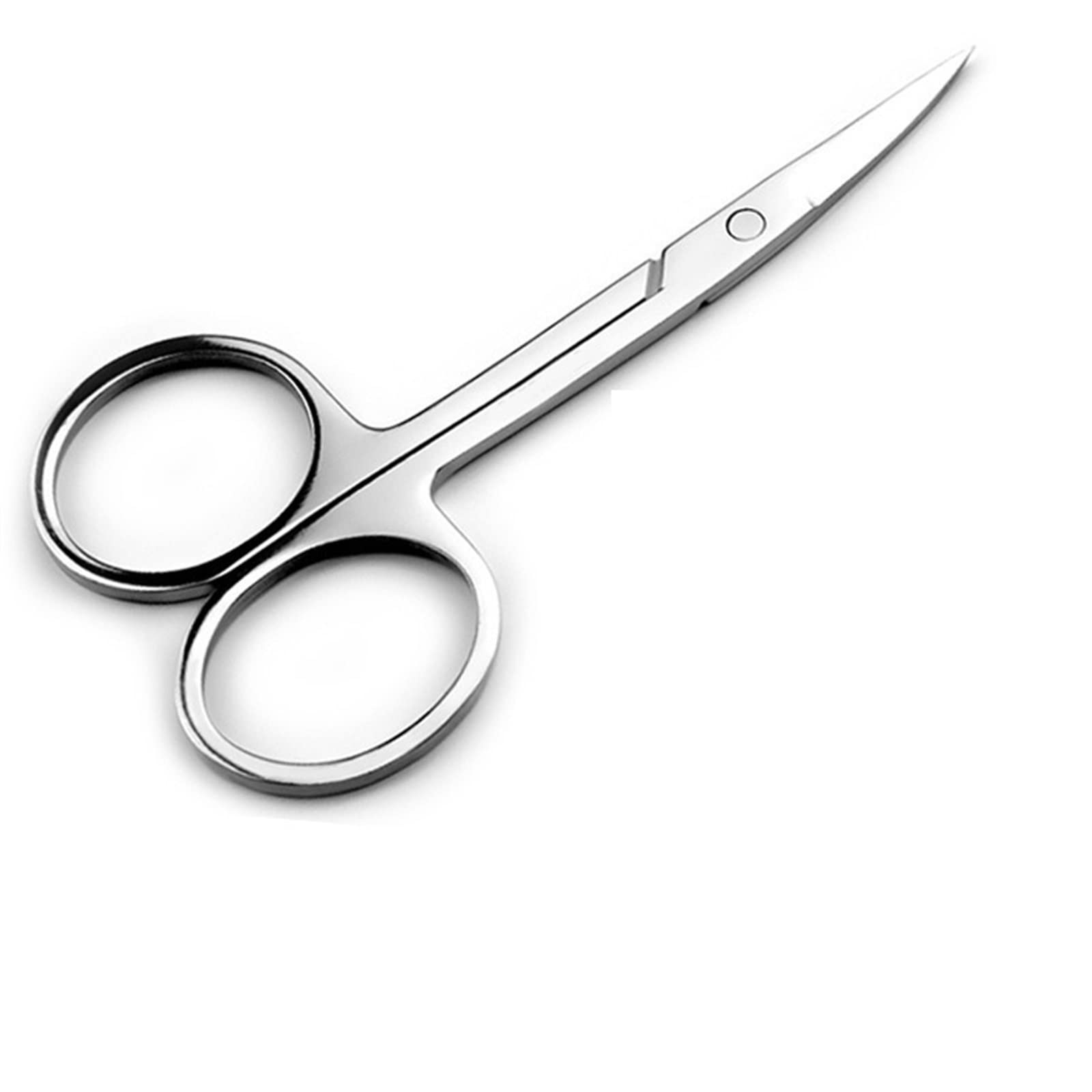 Forbici artigianali Punta curva in acciaio inossidabile Lama sottile Forbici for cuticole Tagliaunghie Trimmer Rimozione della pelle morta Strumenti for manicure Forbici for sopracciglia