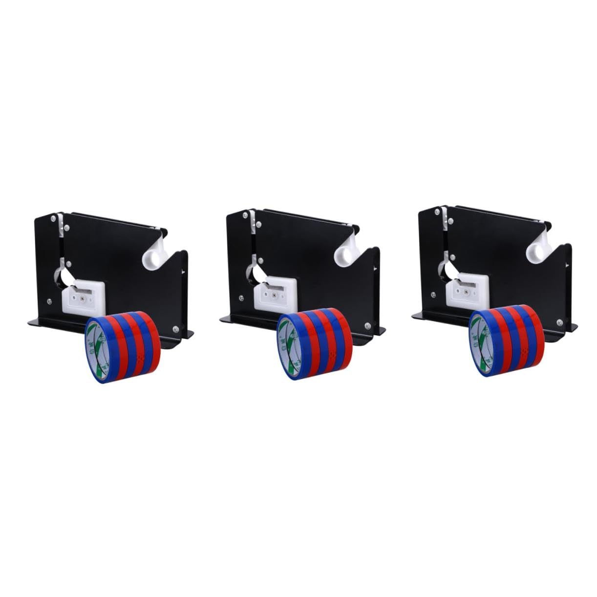 STOBOK 3stücke Metal Tape Dispenser Für Supermärkte Und Geschäfte Ausführung Und Präzise Schneidetechnologie Zufälligen Farben