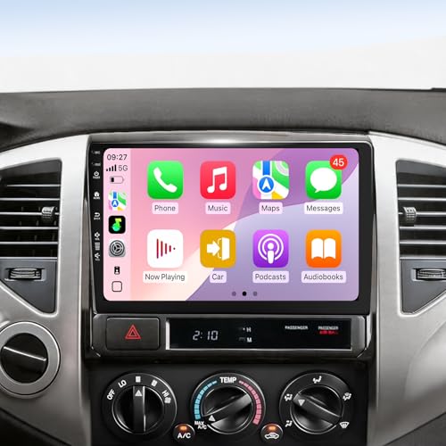 5G-WiFi6 (4Core 64G ROM) Car Radio Stereo for Toyota Tacoma 2005-2015 9 inch Touch Screen Head Unit with Wireless Carplay Android Auto GPS Bluetooth SWC FM Mirror Link Backup Camera (2Ram 64Rom)