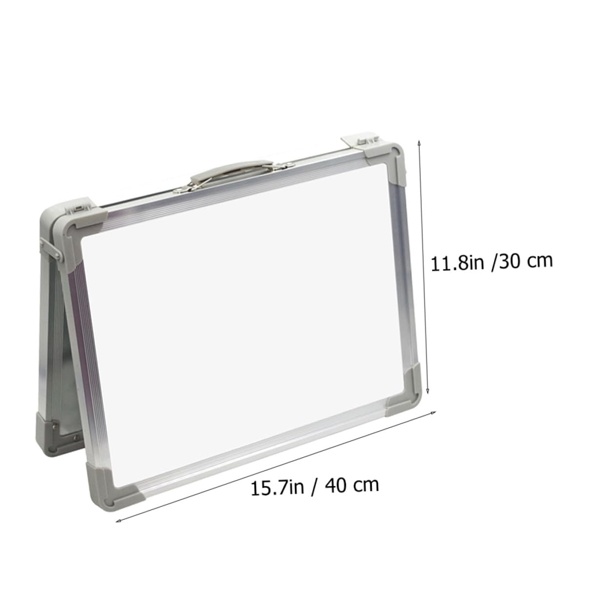 Healeved Lavagna Portatile Doppia Faccia in Lega di Alluminio e Abs Bianca Magnetica Superficie Liscia per Scrivere per Uffici e Aule