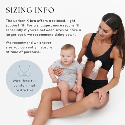 Larken Hands Free Pumping Bra for Breastfeeding | Breast Pump - Maternity Bras for Pregnancy, Pumping & Nursing Bra in One3