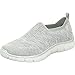 Skechers Sport Women's Empire Round up Fashion Sneaker,Gray/Silver,9 M US