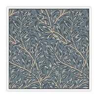 SIGNWIN Framed Canvas Wall Art Leaves Pattern Canvas Prints Home Artwork Decoration for Living Room,Bedroom - 16x16 inches