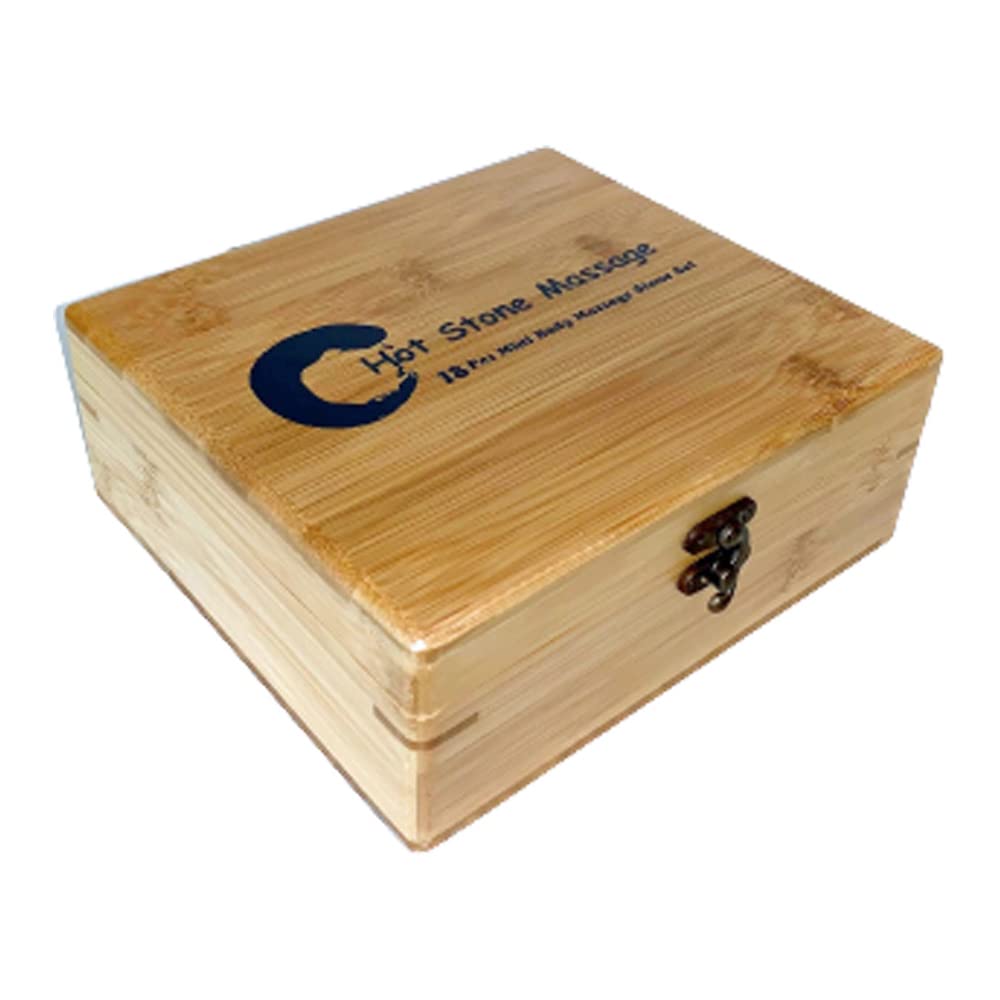 Hot Stone Set Pequeño calentador de 5,5 litros y 18 piedras calientes - Calentador profesional de piedras calientes de acero inoxidable para tratamiento térmico - Pantalla digital y apagado automático