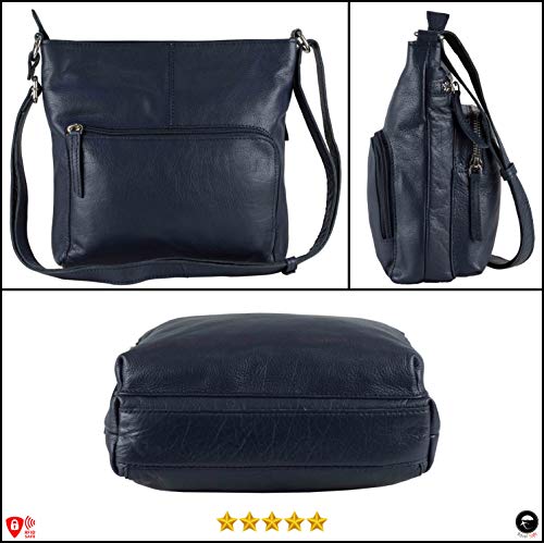 Image of Genuine Leather Crossbody Purse and Handbags - Crossover Bag Over the Shoulder Women | Genuine Leather