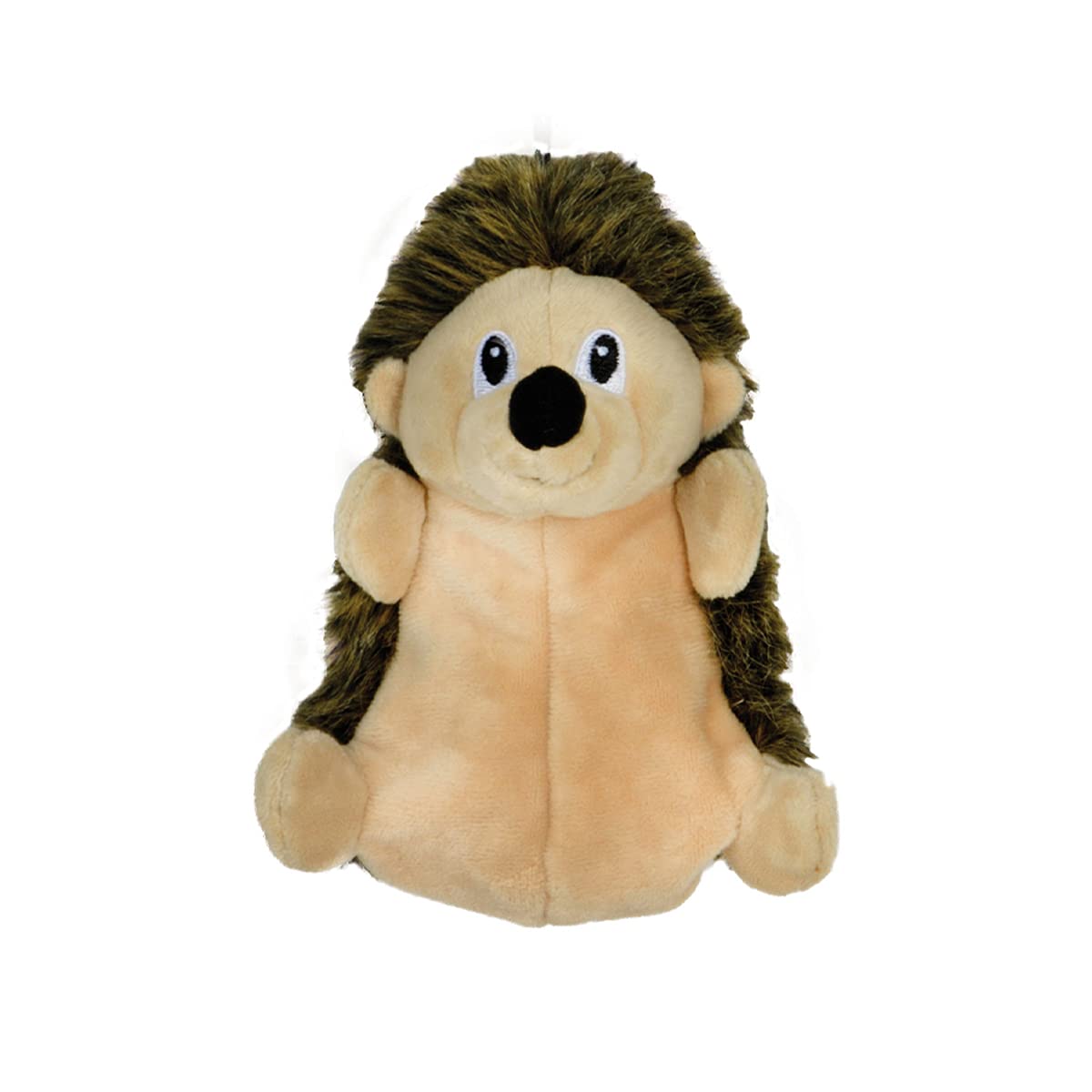 Snuggle Puppy Tender-Tuffs Crinkle - Small Tough Plush Stuffed Hedgehog Animal Dog Toy with Puncture Resistant Squeaker and Super Strong Seams