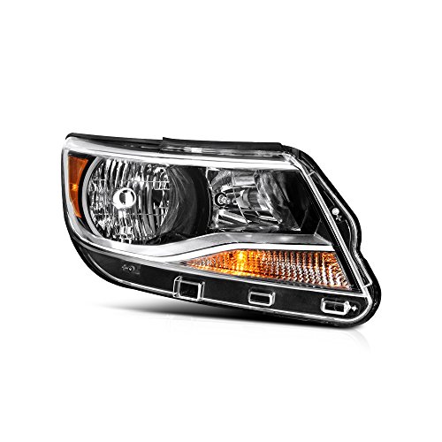 VIPMOTOZ Black Housing OE-Style Headlight Headlamp Assembly For 2015-2022 Chevy Colorado Pickup Truck, Passenger Side