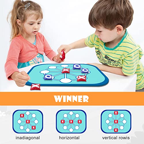 Bean Bag Toss Game For Kids,Kid Bean Bag Toss Game For 3 4 5 6 7 8 Girls Boys Birthday Gifts,Foldable Cornhole Board Outdoor Games Toys,Ocean & Turtle Themed Outdoor Ring Toss Game For Kids #TOP2