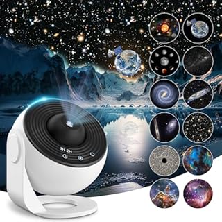 Mexllex Planetarium projektor gwiaździstego nieba, 12 planet, projektor galaktyki, gwiaździste niebo do sypialni, projektor LED gwiaździstego nieba dla dzieci