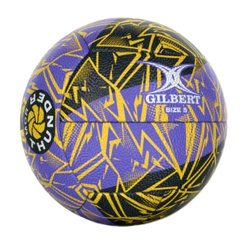 Image of Gilbert Netball Super league AO Manchester Thunder Supporter Ball - Size 5