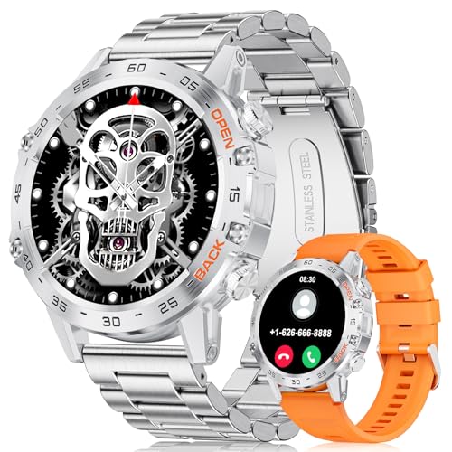 LIGE Montre Connectée Homme, 1.39 Smartwatch avec Fréquence Cardiaque, Tension Artérielle, SpO2, Durée du Sommeil, 300+ Cadran, 100+ Sports Fitness Watch pour Android iOS, IP67, Argent