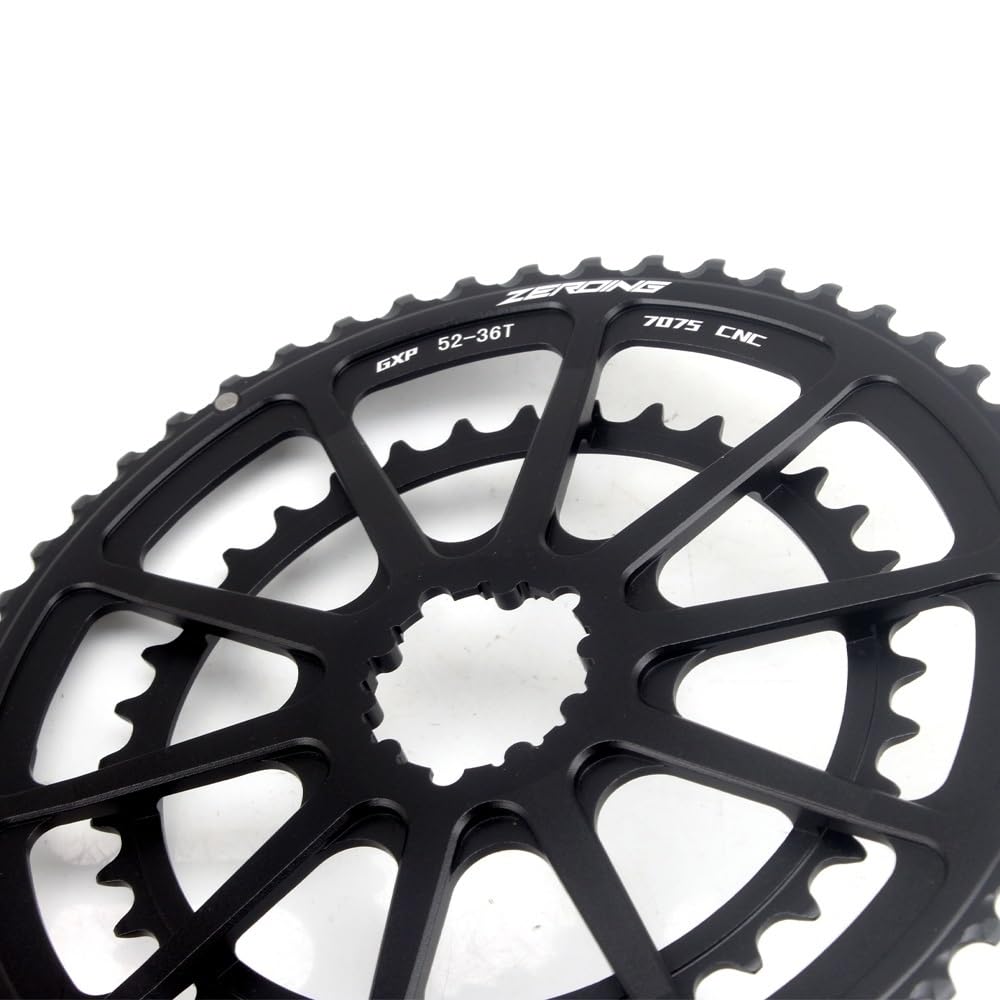 RAAMKA Kettenblatt Rennrad Kettenblatt 110BCD 50-34T 52-36T 53-39T for Faltrad Kette Ringe Fahrrad Teile FahrradkettenbläTter (Size : 53-39T, Color : A) Sport & Freizeit