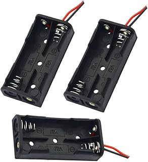 AA Battery Holder with Wires – 2-Slot (Pack of 3)