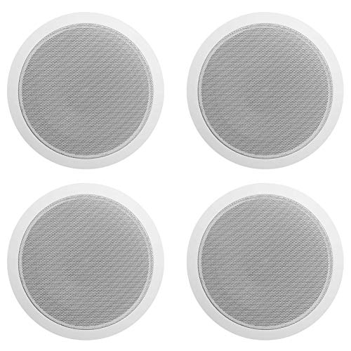 (4) Rockville CCL6T White 70V 6" Commercial Ceiling Speakers 4 Restaurant/Office by Rockville - Used condition - CA$49.34
