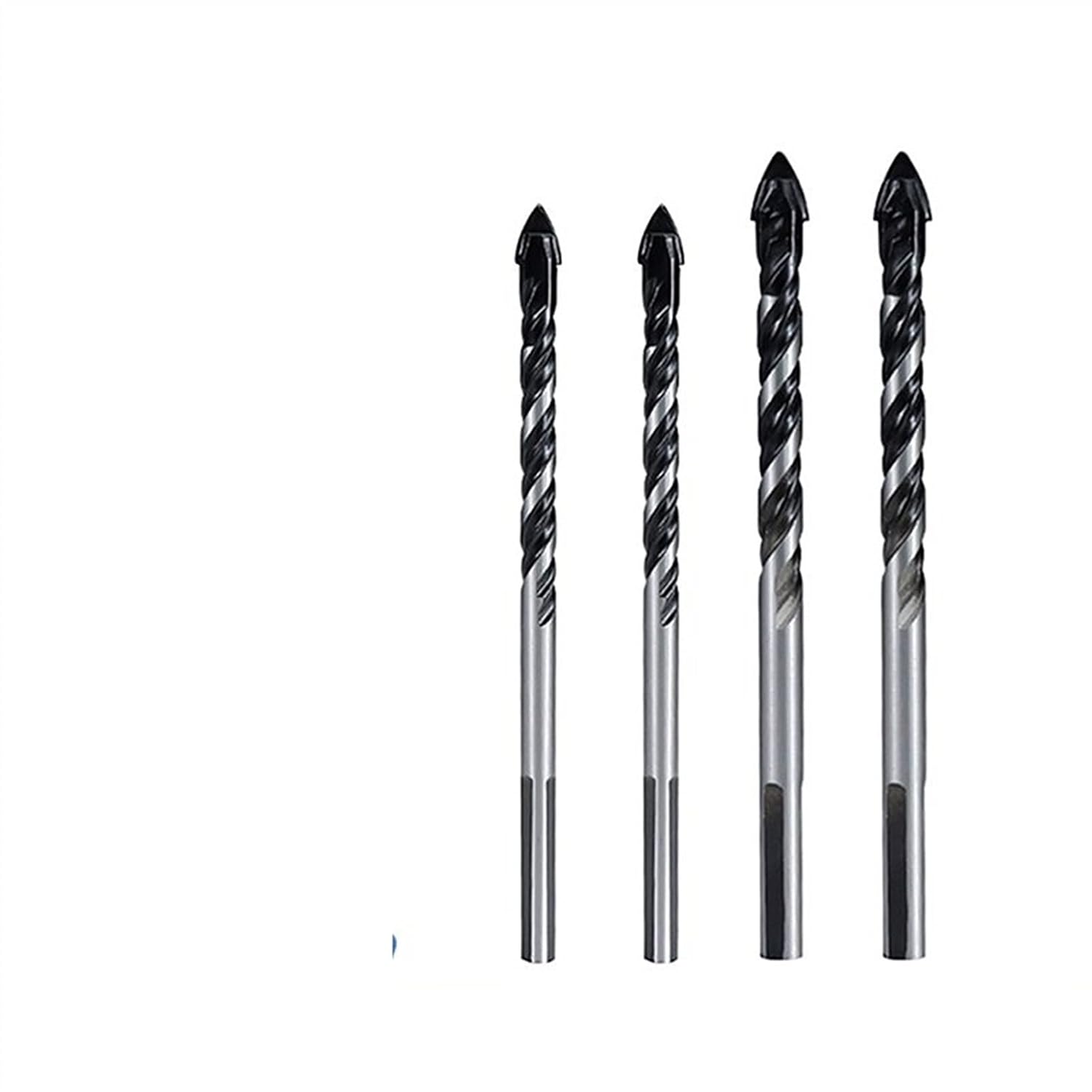 Drill Bit 6/8mm Multifunctional Glass Metal Tile Drill Bit Triangle Diamond Drill Ceramic Concrete Wood Punching 10Pcs/Set (Color : 8mm 10pcs)