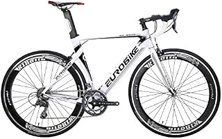 Eurobike Road Bike EURXC7000 Light Aluminum Frame 16 Speed 700C Racing Bicycle White