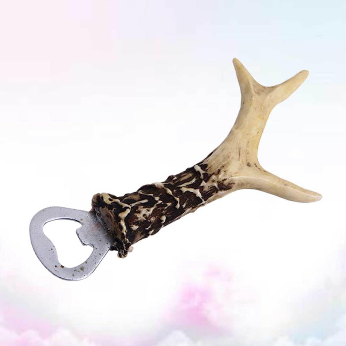 YARNOW Antlerförmiger Flaschenöffner aus Kunstharz Starker und Arbeitsersparender Bierflaschenöffner für Zuhause und Riegel