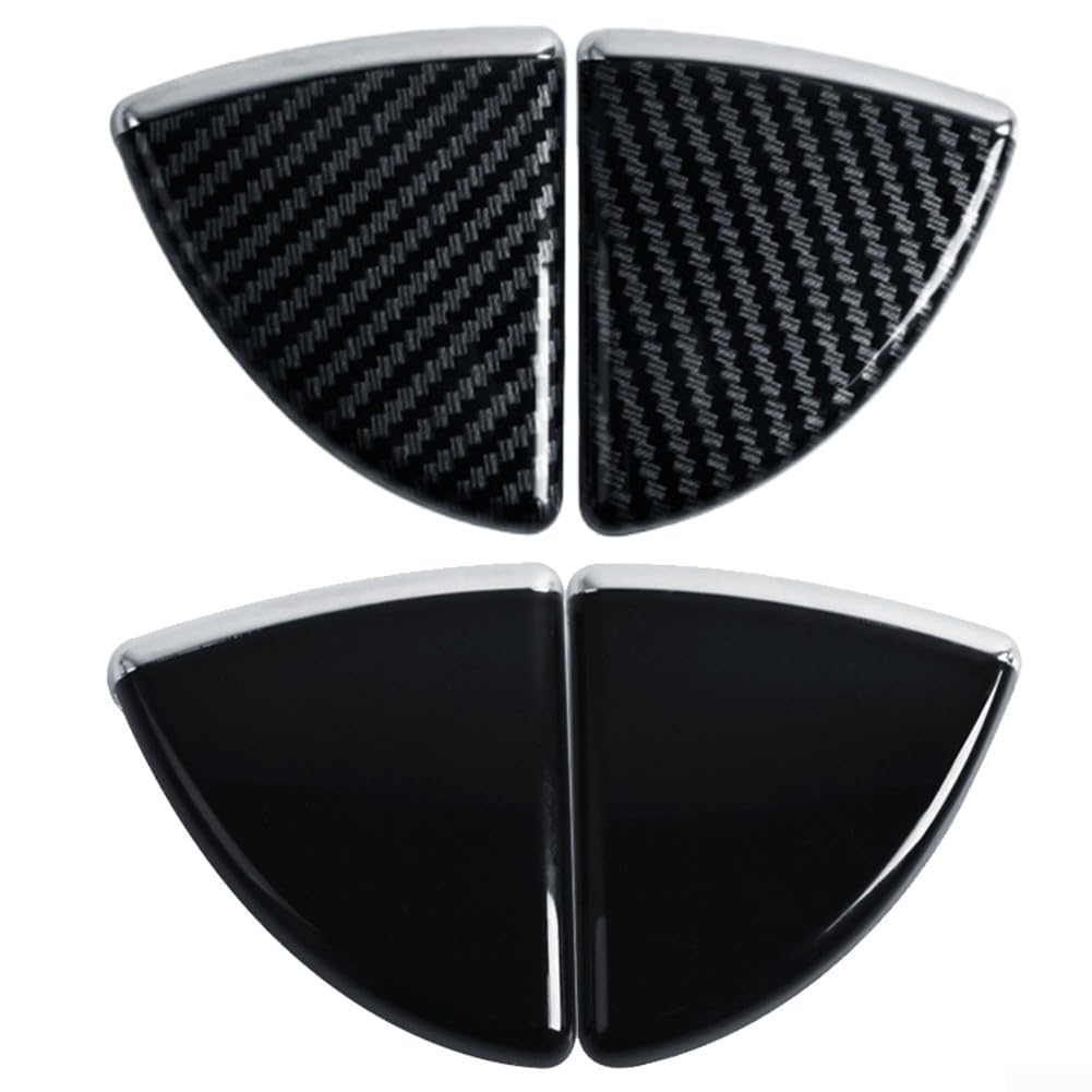 Für Mercedes E-Klasse W211 Konsole Armlehne Entriegelungsknopf Abdeckung Ersatz für 2005 2008 Modelle einschließlich E55 E320 E500, OEM-Nummer Kompatibilität (Kohlefaser)