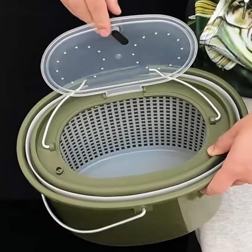 Seau à poisson vivant idéal pour garder vos appâts frais en session de pêche - 6
