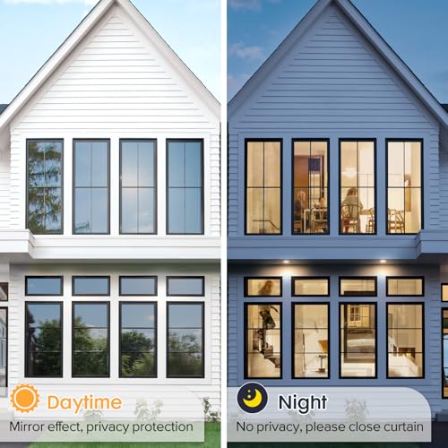 Image of LUTE One Way Window Tint for Home, Black, 35.4 inch x 118.1 inch