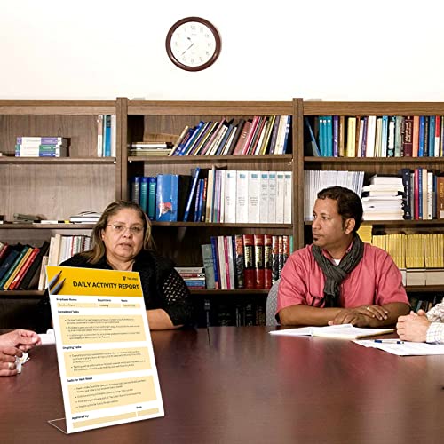 SENENQU 6 Stück Acryl Aufsteller Din A4 Tischaufsteller Schräg, L Ständer Acryl Tischaufsteller A4 Aufsteller Plexiglas für Thekenaufsteller, Restaurant, Büro, Werbeaufsteller, Shop