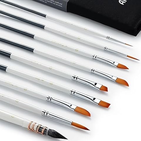 ARTIFY 9 PCS Floral Watercolour Brushes Set Cover