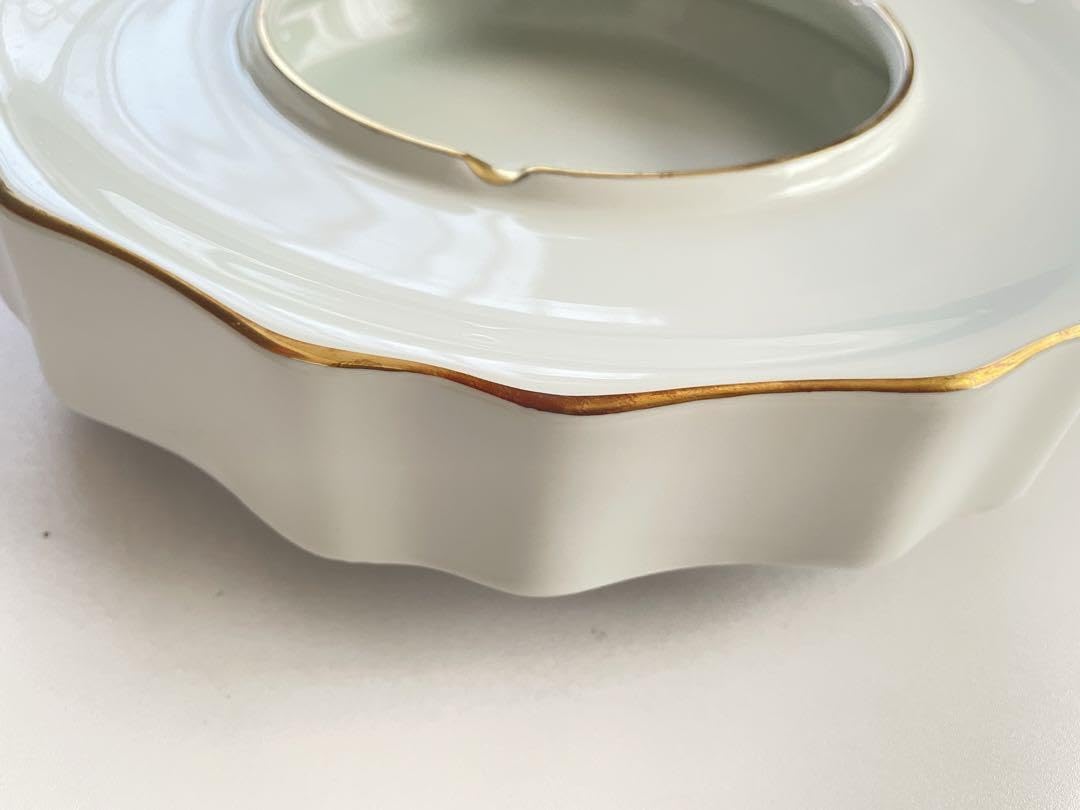 Amazon.co.jp: 保管品菊花紋章白金彩大灰皿27cm超プレミアム逸品 