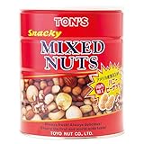 東洋ナッツ食品 スナッキーミックスナッツ缶 大容量 8種配合 アーモンド カシューナッツ おつまみ 650g