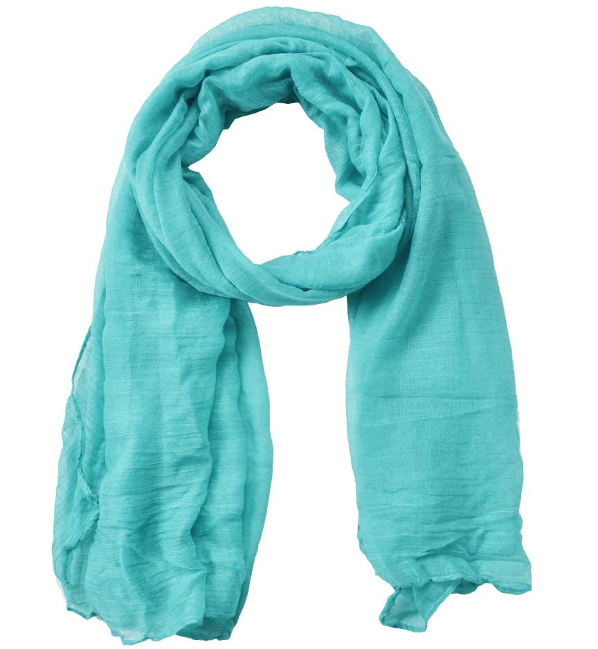 Image of Woogwin Women's Cotton Scarves Lady Light Soft Fashion Solid Scarf Wrap Shawl