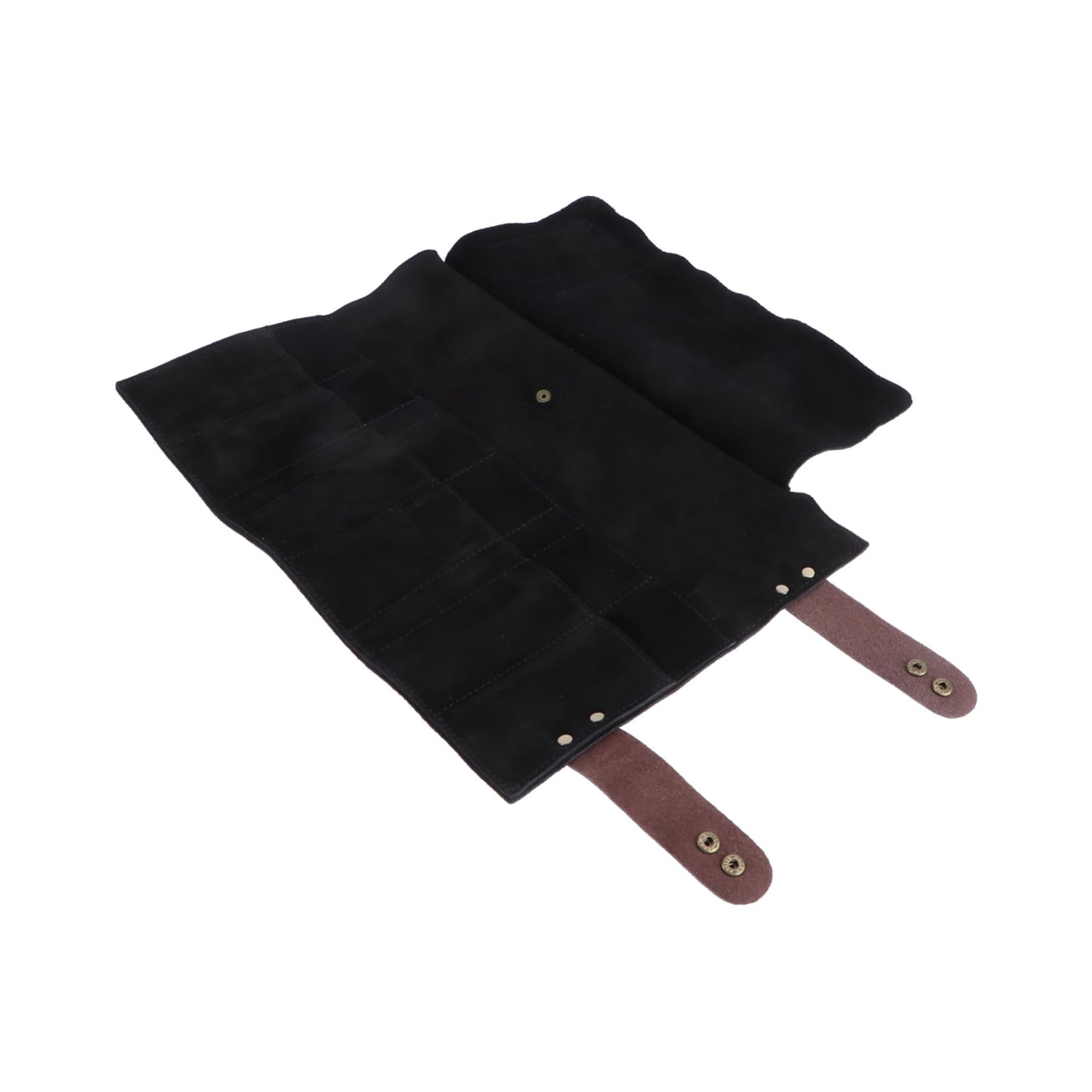 SOESFOUFU Barber Accessories Set 12 Scissors Pouch Comb Holder Hairdressing Tool Bag Cattlehide Shear Pouch