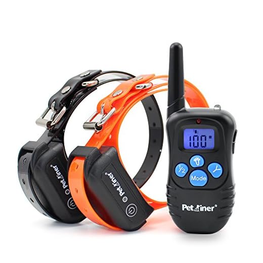 Petrainer Training Collar for Dogs - Waterproof Rechargeable Dog Training E-Collar with 3 Safe Correction Remote Training Modes, Static, Vibration, Beep for Dogs Small, Medium, Large