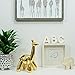 Made By Humans Balloon Giraffe Money Bank, Cool and Unique Ceramic Piggy Bank with High-Gloss Finish, Gold