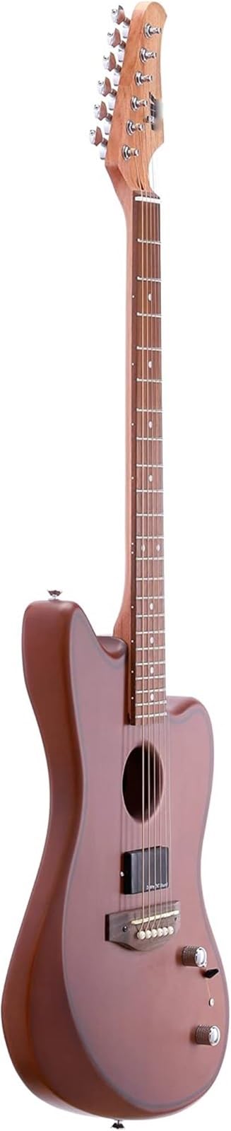 Chitarre Elettriche Adulti Chitarra Acustica Elettrica Semi Cava Con Finitura Marrone Satinato Configurazione Pickup HSH