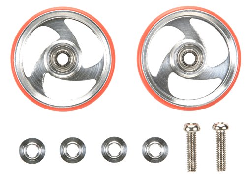 Galets de guidage Tamiya roulettes 19 mm en aluminium anneau rouge Mini4WD 95326