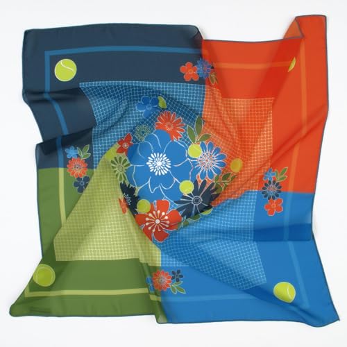 Passion for Tennis Collection (Square Floral Scarf)3