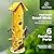 Kingsyard Metal Bird Feeders for Outdoors Hanging, 6-Ports Tube Bird Feeder, 14 inch, Durable & Weatherproof, Large Capacity for Attracting Wild Birds (Yellow)