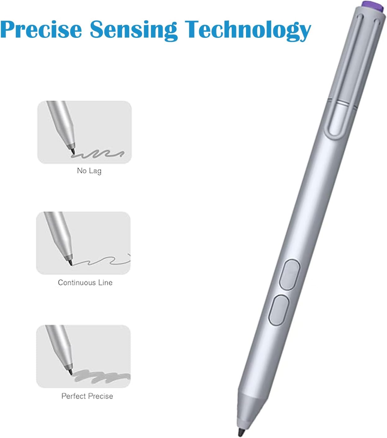 Stylus for Surface Pro 3 Pen WithBluetooth,Compatible for Microsoft Surface 9/8/X/7/6/5/4/3 with 1024 Pressure Sensitivity,Palm Rejection Pen for Surface 3/Go/Book/Laptop/Studio