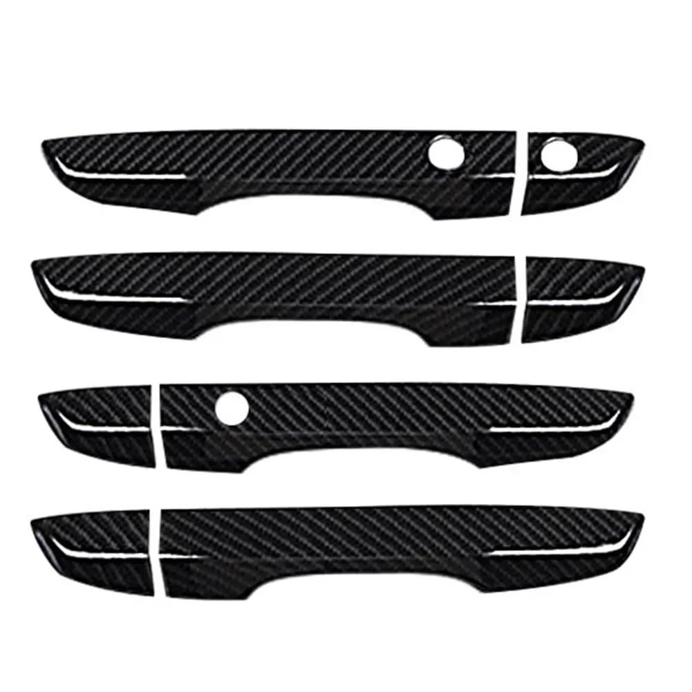Reokip Cabon Fiber 4Pcs Door Handle Covers Keyless Entry Exterior Door Handles Covers For Civic 10Th 2016 2017 2018 2019 Car Decor For Left-Hand Drive(Cabon Fiber)