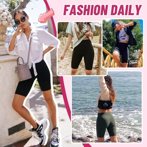 Image of CAMPSNAIL 4 Pack Biker Shorts for Women High Waist - 5 inch /8 inch Tummy Control Soft Athletic Yoga Workout Running Gym Shorts