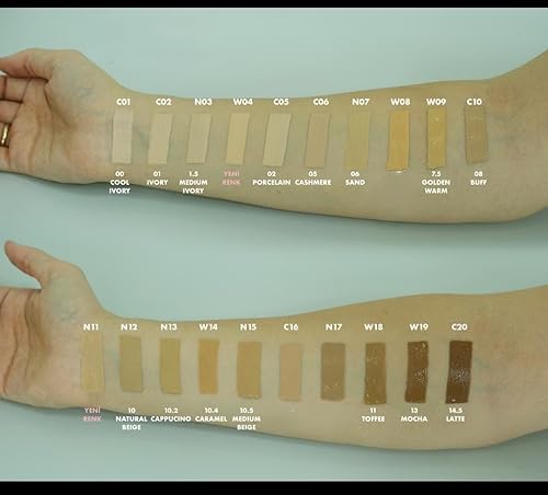 Miniatura 5 de FARMASi Base Vfx Pro, crema líquida de cobertura completa, cobertura ligera de larga duración, hidratante transpirable para la piel con mezcla de
