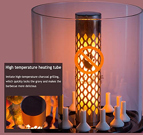 LOVEHOUGE Elektrische Rotierende Dönergrill Gyrosgrill Hähnchengrill Grillmaschine Vertikaler Rauchfreier Rotisserie… – Bild 3