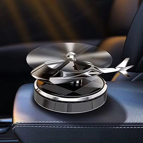 Image of Helicopter Car Air Freshener | Rotating Solar Car Freshener, Airplane Car Perfume, Propeller Design, Long-Lasting Fragrance