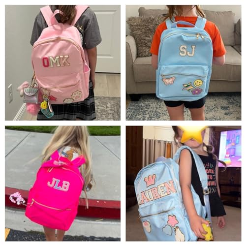 Personalized Backpack Girls Back To School Backpack With Name Patch Custom Nylon School Backpack Gifts for Boys Kids Toddles Students Birthday Christmas4