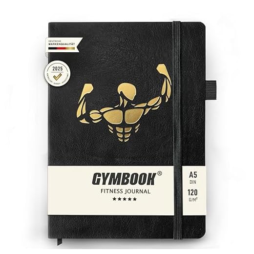GYMBOOK® - Diario de entrenamiento, planificador y entrenador de primera calidad. Documentación y éxito en fitness, musculación, nutrición, cardio y más. Extras incluidos.