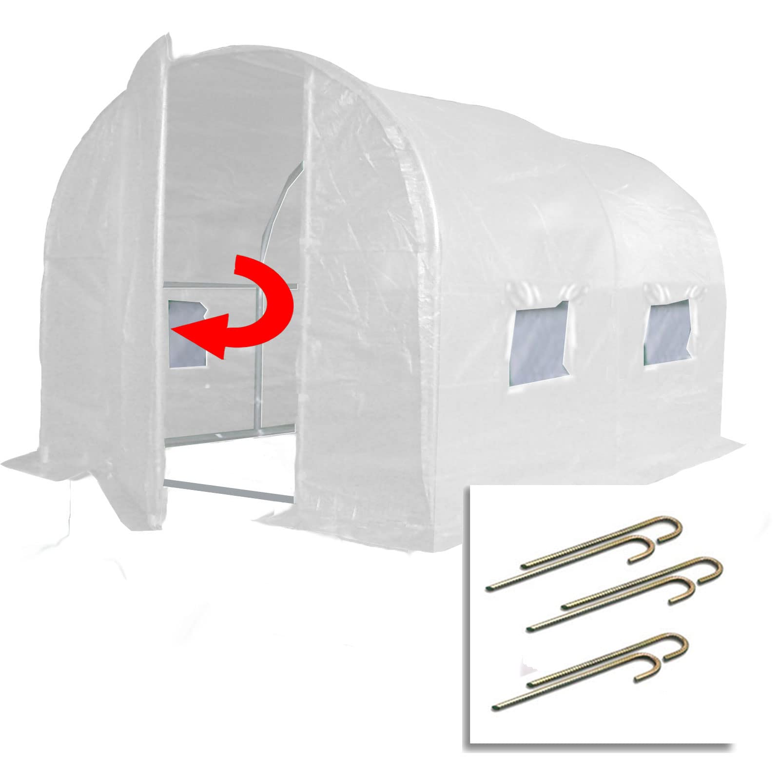 Buy Choose 5 Sizes Polytunnel + Ground Anchor Kit. "Strongest In It's